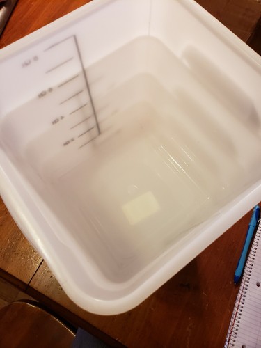 Lot Of 4 - 8 Qt. Square Storage Containers White FG9F0600WHT