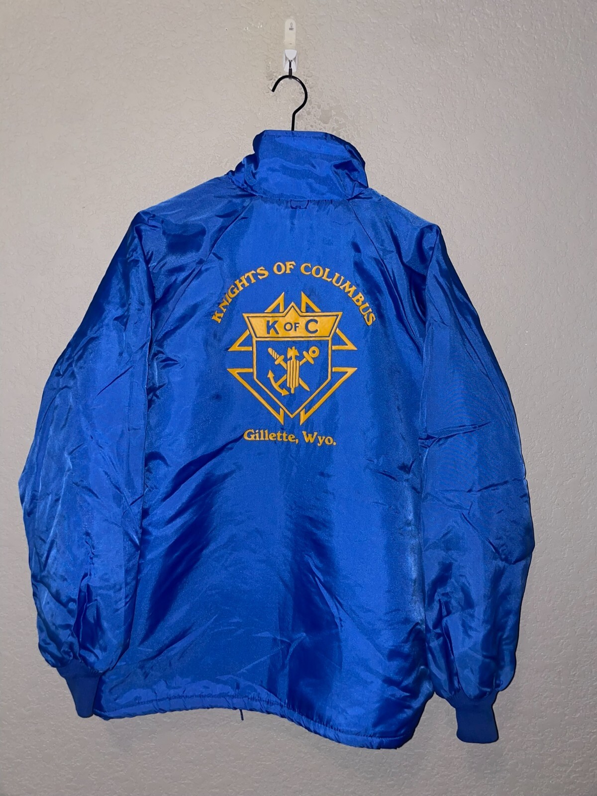 80s Vintage K Of C Knights Of Columbus Gillette WY Blue