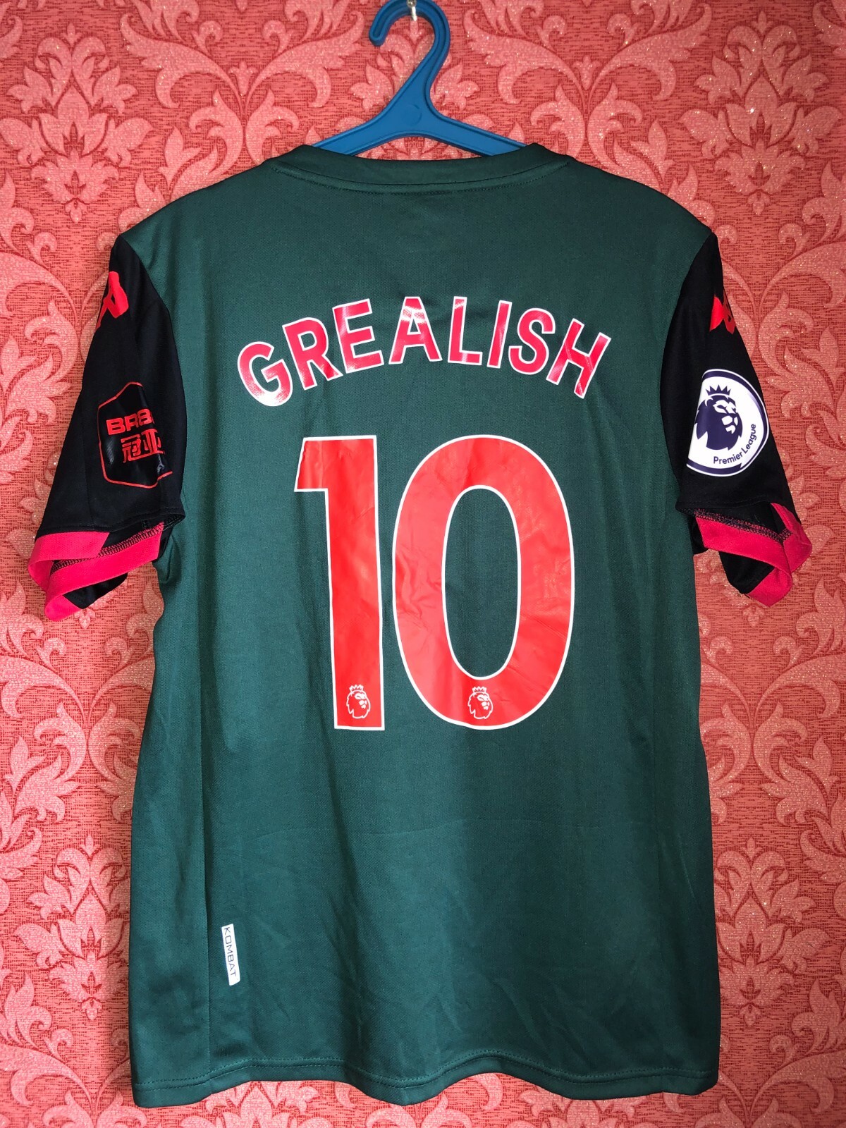 RARE Aston Villa 2019-2020 third football shirt #10 Grealish