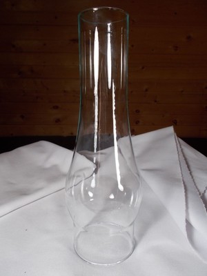 Clear Glass Kerosene Oil Lamp Chimney 3 inch base 10 inches tall