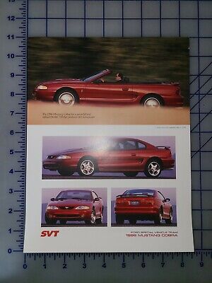 1996 Ford Mustang Cobra SVT Brochure Sheet