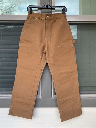 Carhartt Double Knee B01 Pants 28 Actual 27 x 28 Black Firm Duck Loose USA