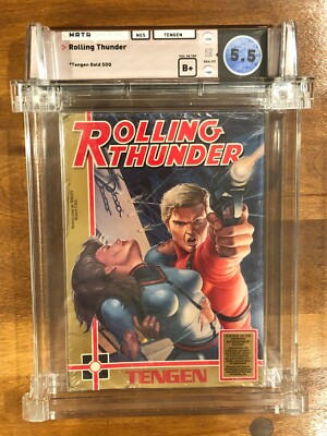 Rolling Thunder, Nintendo NES, New and Sealed, GRADED WATA 5.5 B+