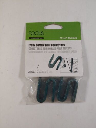 (2-Per Pack) Focus S Hooks For Wire Shelving 1-1/2" x 1" 93333GN 