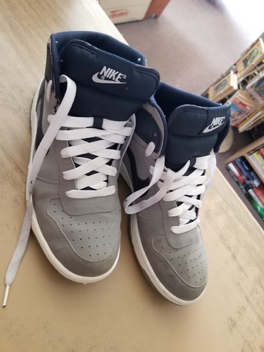 Nike BIG High Top Sneakers Men Sz 9 (336608-041) Grey and