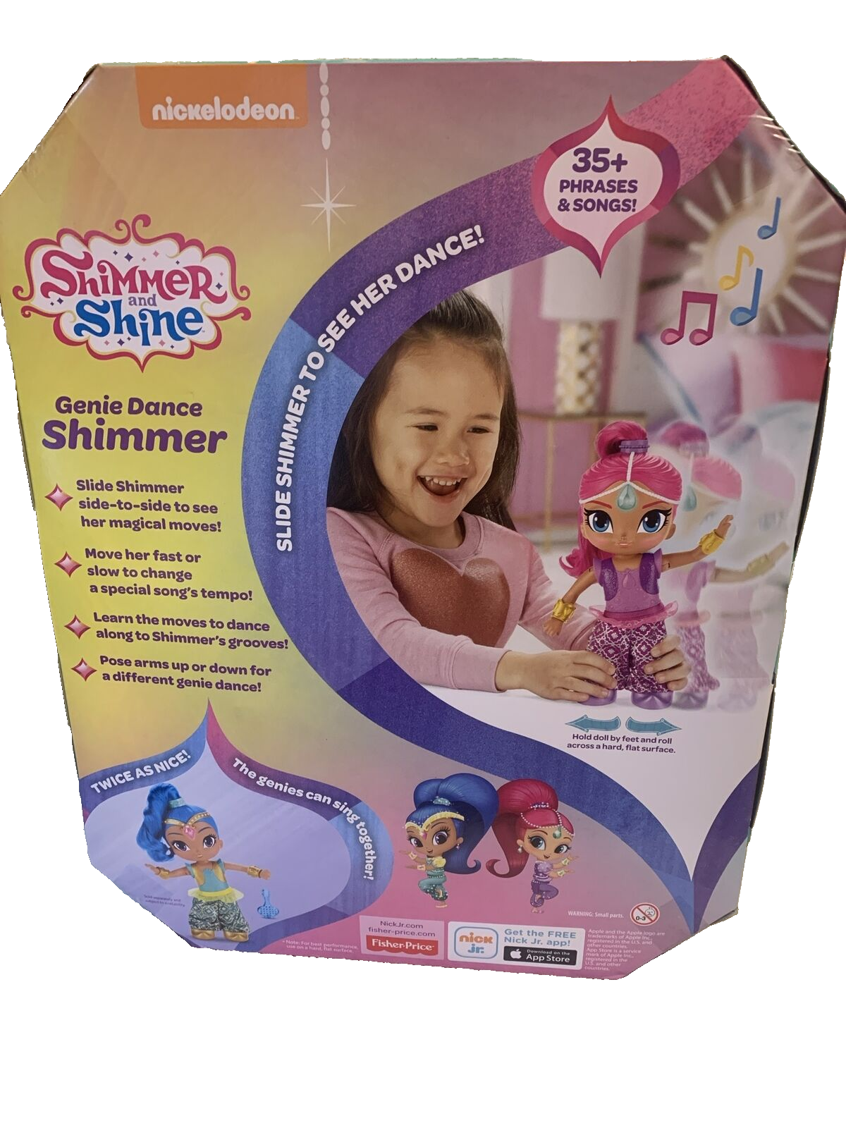 Shimmer and Shine Doll Genie Dance SHIMMER 11" 35 Phrases Sings & Dances NEW