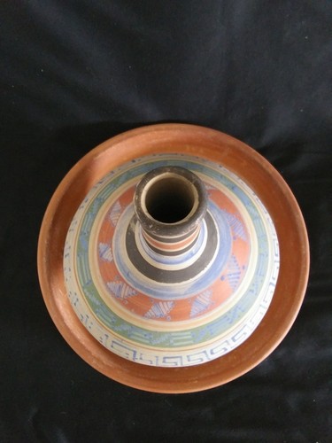 VTG ITALY TERRA COTTA SAUCER PLANTER BOTTOM PENNINGTON POTS NORCAL & VASE