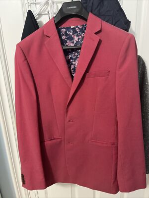 Express Red Blazer Slim 36R