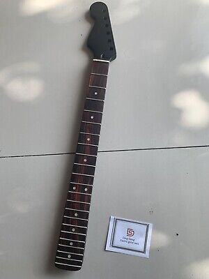 Left Hand Black Matte photoelectric Guitar Neck 22 Fret 25.5 ''Rosewood st