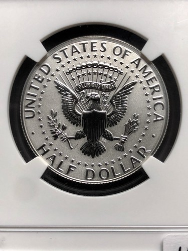 2018-S 50c Reverse Proof Kennedy Half Light Finish NGC PR70 First Rel. (1384)