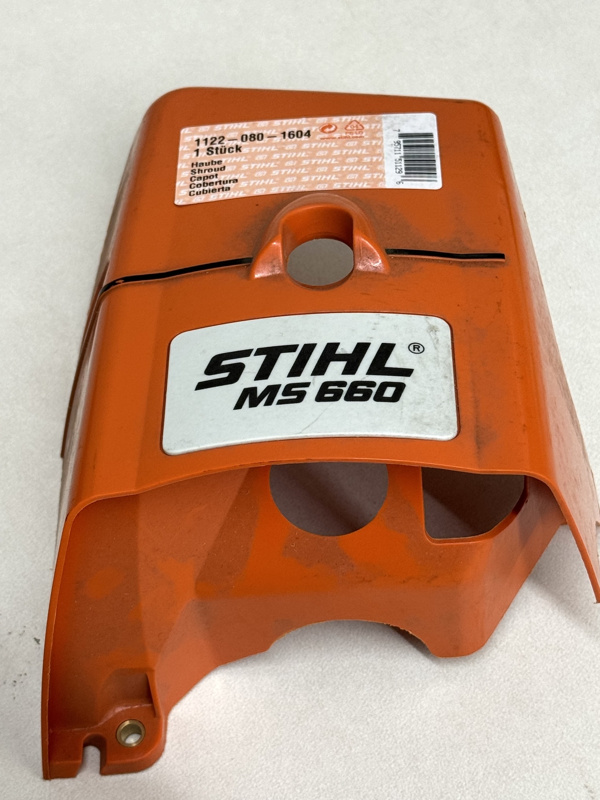 STIHL OEM TOP SHROUD COVER 1122 080 1604 MS660 MS660R MAGNUM MS650 066 CHAINSAWS - Picture 1 of 3