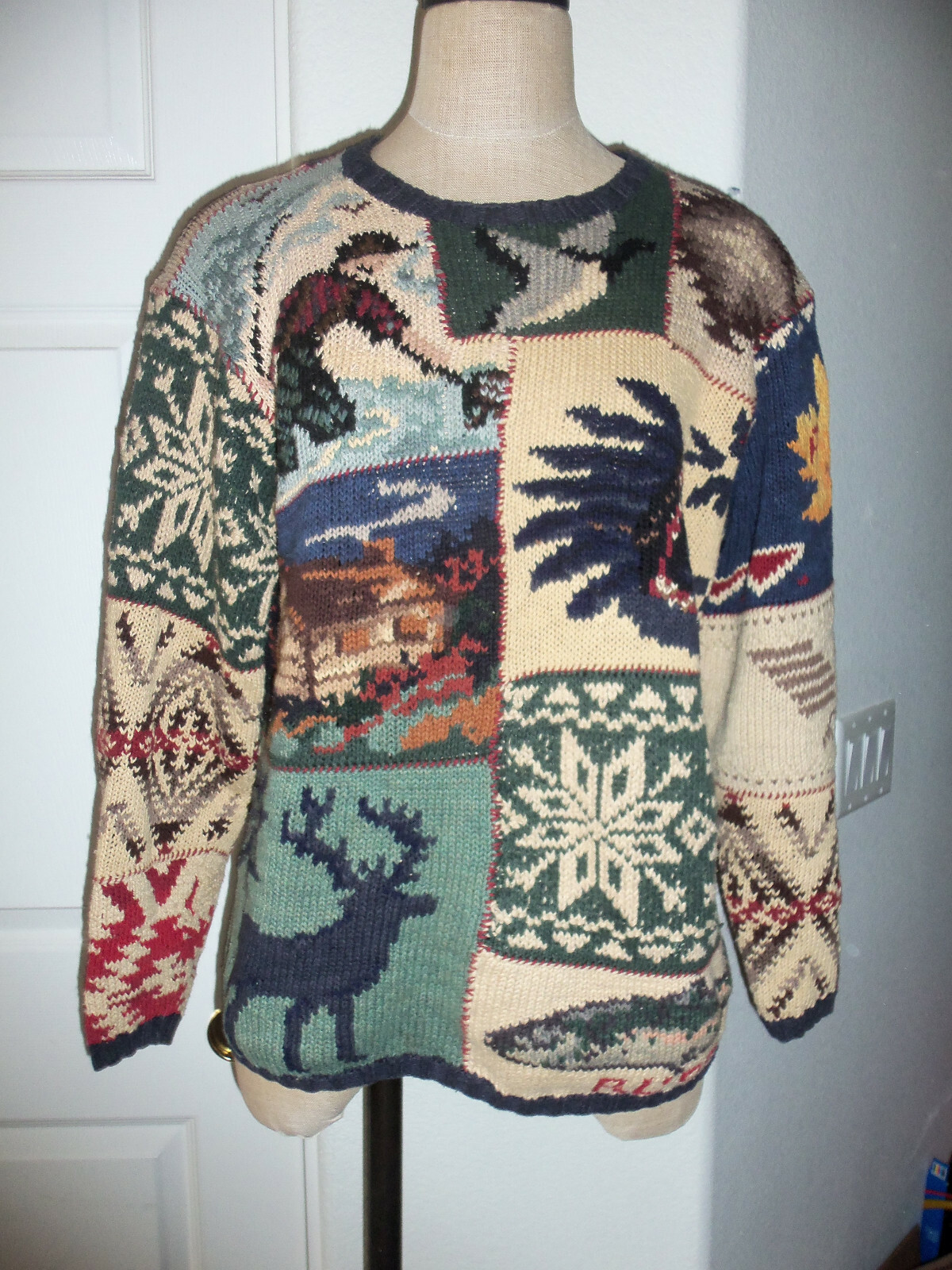 POLO Ralph Lauren RL 95 Fall Lifestyle Patchwork Sweater POLO Ralph Lauren RL 95 Fall Lifestyle Patchwork Sweater