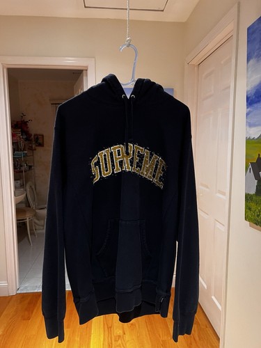 Supreme Water Arc Hoodie Sweatshirt Size XL FW18 Navy | eBay