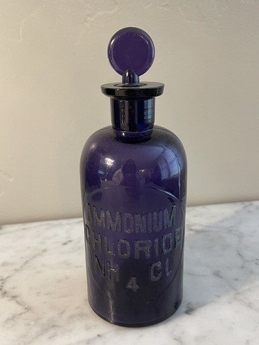 Antique Apothecary Bottle Millville MWB Purple