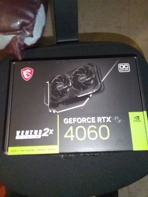 (New Used Once) MSI GeForce RTX 4060 VENTUS 2X BLACK 8GB GDDR6 Graphics Card