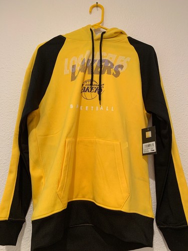 black and yellow lakers hoodie