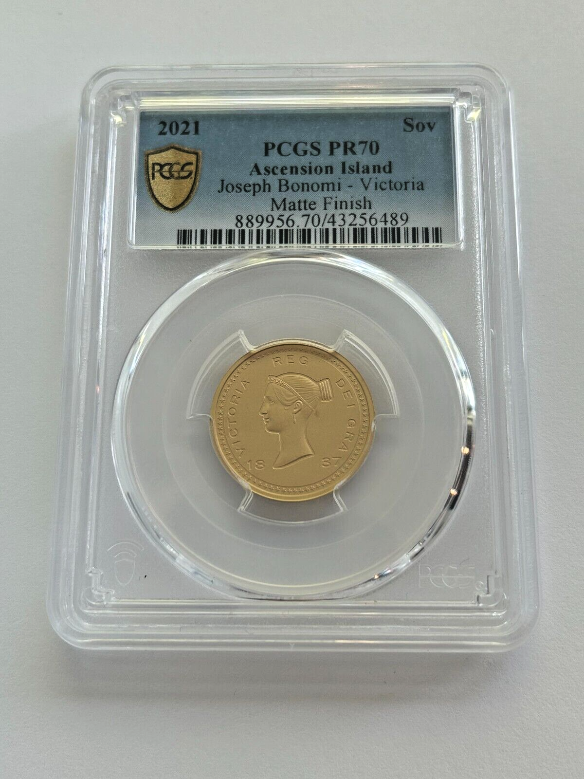 2021年アセンション島 ジョセフ ボノミ ソブリン PCGS PF70DCAM