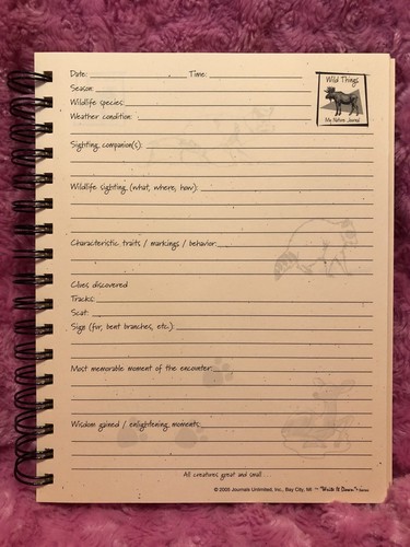 Wild Things, My Nature Journal - Kraft Hard Cover