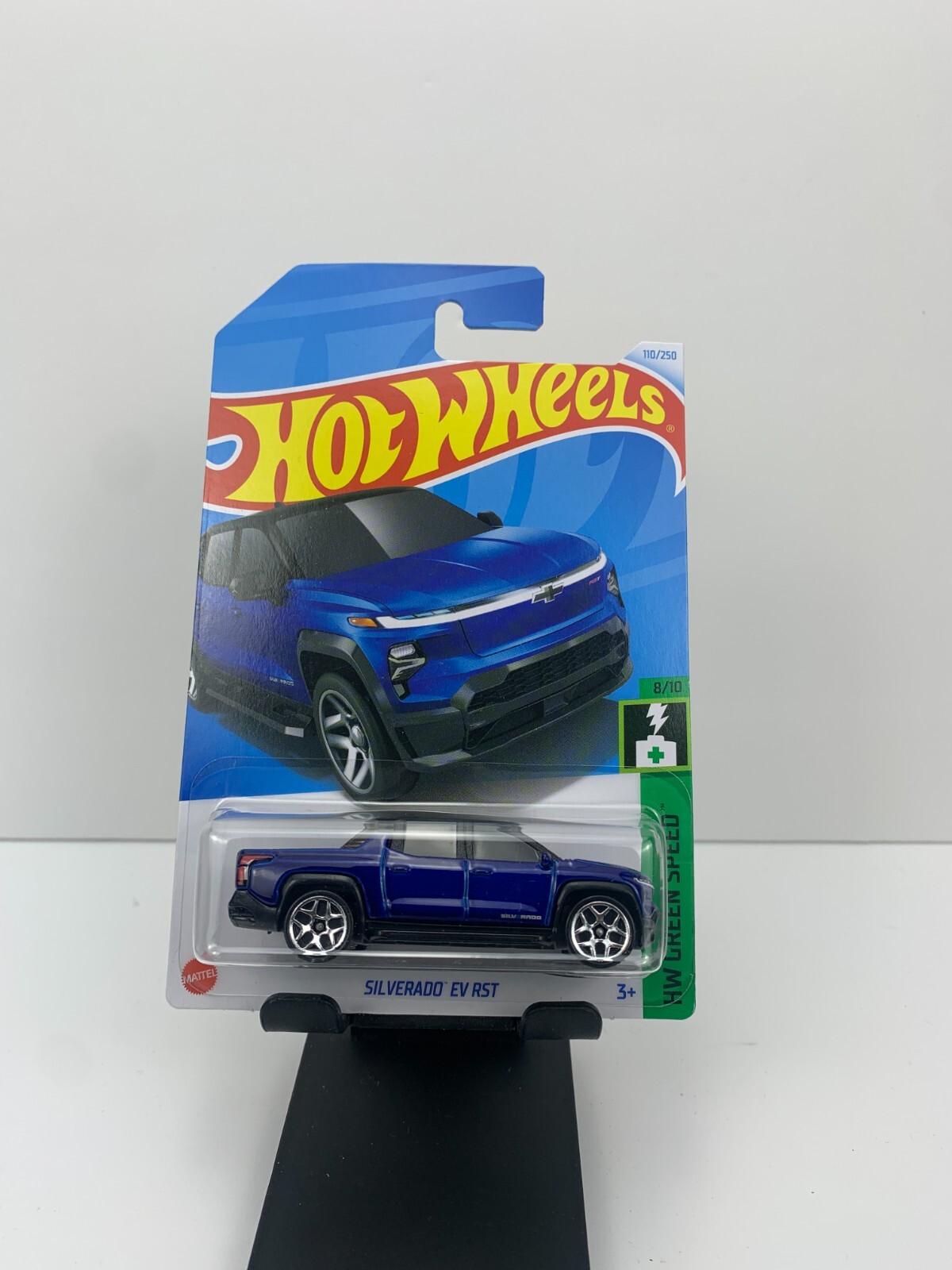 Hot Wheels 2024 Mainline E Case HW Green Speed Silverado EV