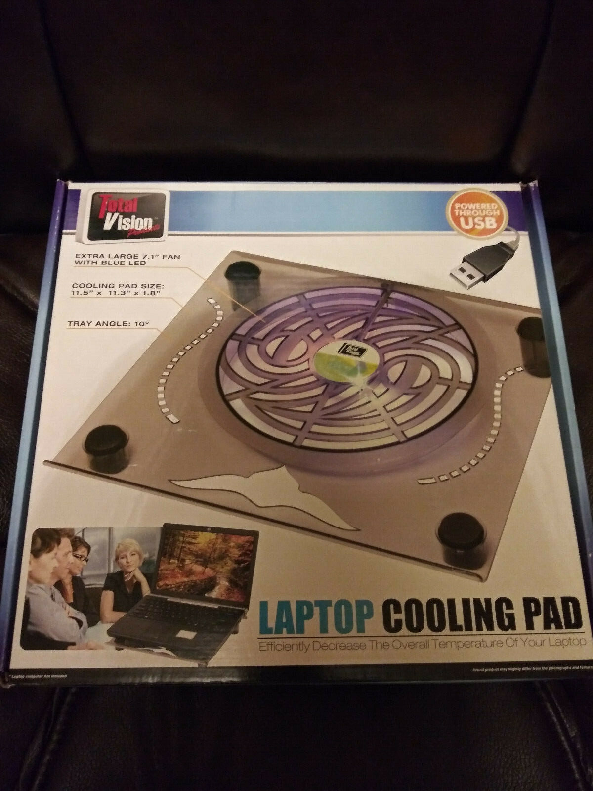 Total Vision - USB - Single Fan Cooling Pad - NEW