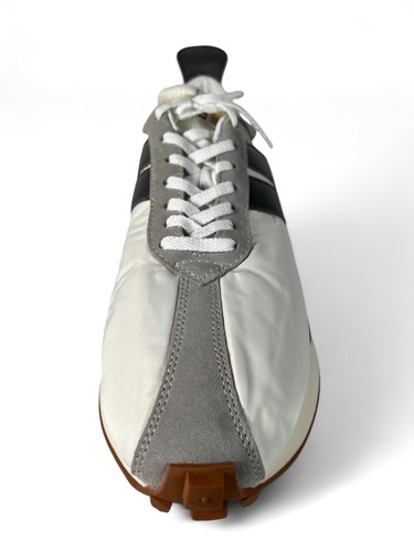 Pre-owned Lanvin White Nylon Runner Sneakers Size Us 16, Eu 49 Made In Portugal