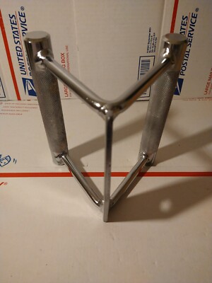 LAT Pulldown Cable Machine Attachment V-Handle Double D Handle Back Row Bar