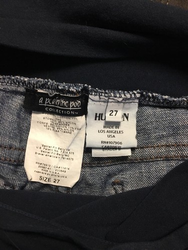 Hudson Maternity Shorts Pea In The Pod Size 27 Belly Panel Denim Jeans