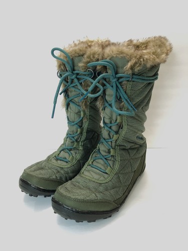 Women’s 7.5 Green Quilted Waterproof