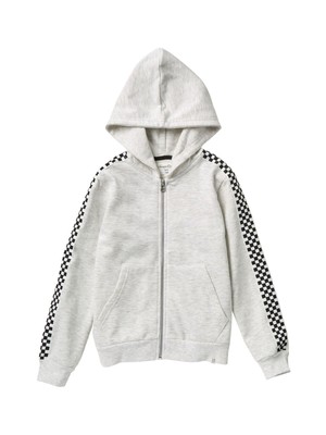 SOVEREIGN CODE Mens Gray Check Classic Full Zip Cotton Blend Sweater XL