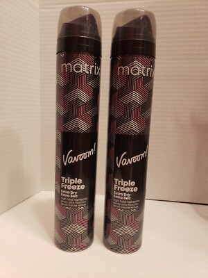 Matrix Vavoom Triple Freeze Extra Dry High Hold Hairspray 2pk- Both 9oz