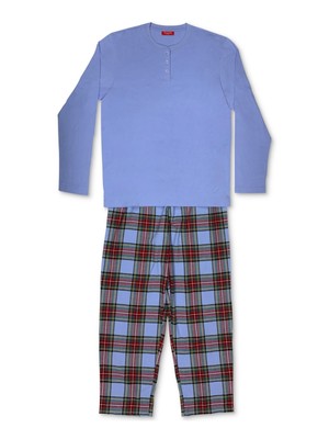 FAMILY PJs Intimates Синий комплект Пижама в клетку M