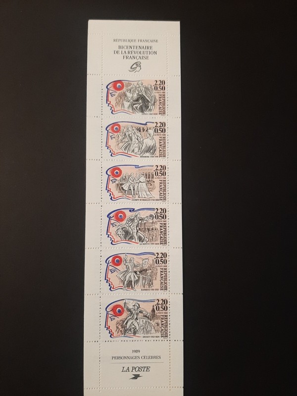 Timbres  Carnet Personnages CéLèBres 1989  N°  Bc2570