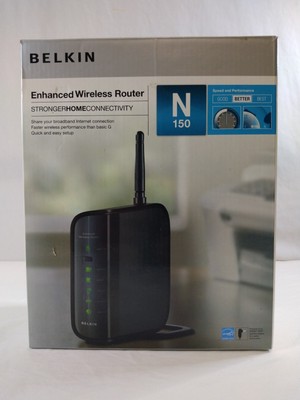 Belkin N150 Wireless N Router 150Mbps 4-Port - Part No. F6D4230-BC (RJ45 Uplink)