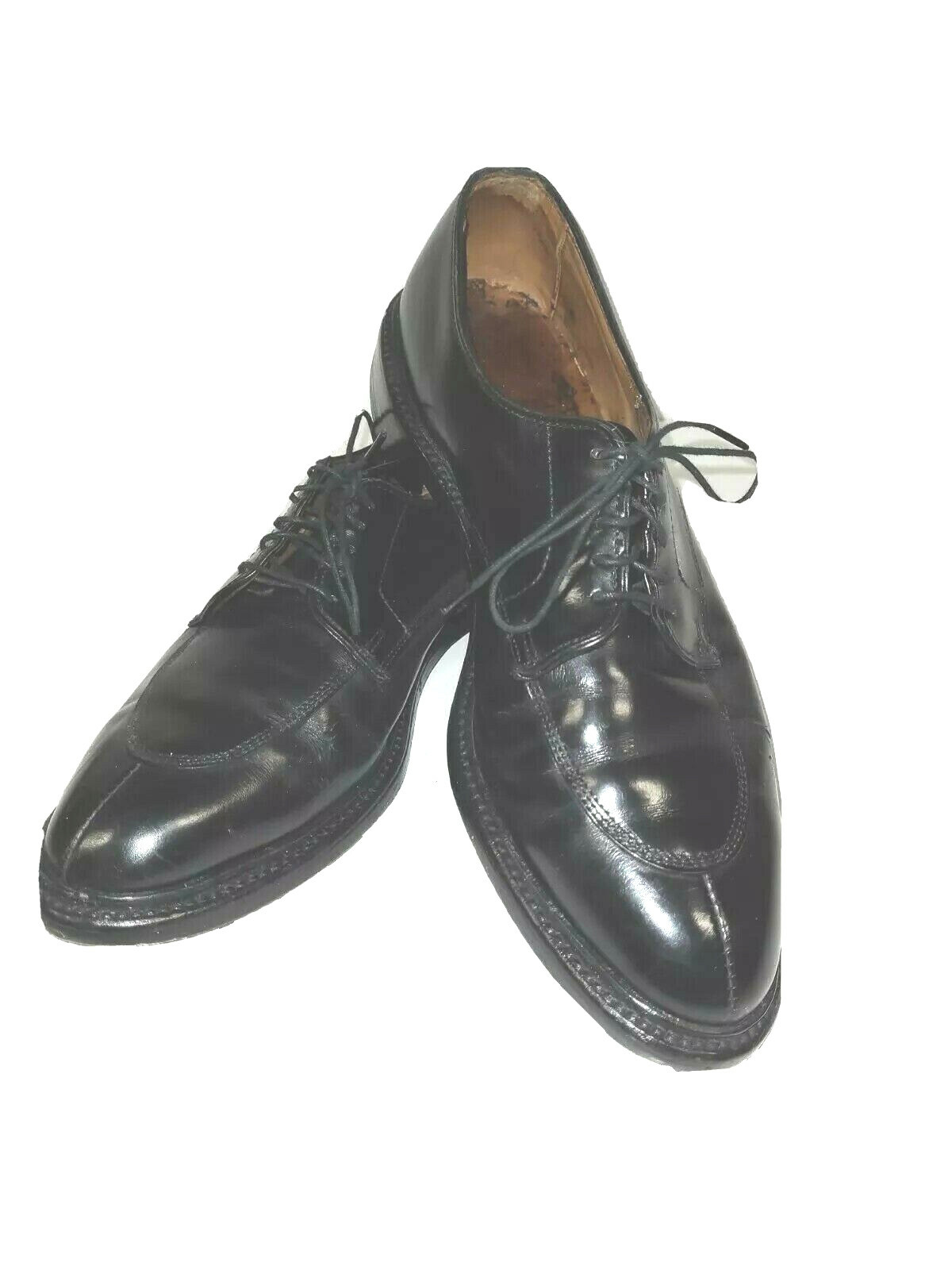 シチュー 　Allen Edmonds Walton 26.5 Allen Edmonds Walton Black Shoes Leather Split Toe Mens Size
