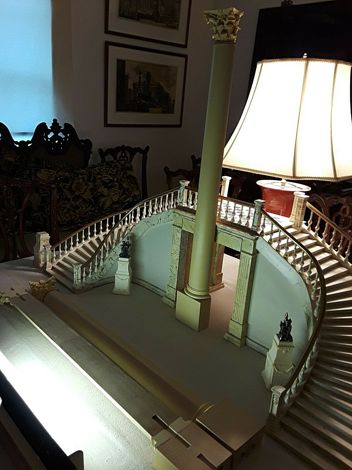 ONE, CORINTHIAN  PILASTER  COLUMN,   HEIGHT 34 3/4