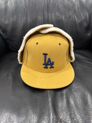 帽子 NEW ERA 59Fifty Dog Ear Dodgers 7 3/8 Los Angeles Dodgers Winter Dog Ear Retro Crown 59FIFTY