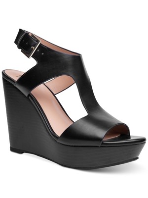 

Черные женские босоножки INC на платформе 1 дюйм Valleri с круглым носком и танкеткой с пяткой на пятке, 12 м, Черный, 10011991600