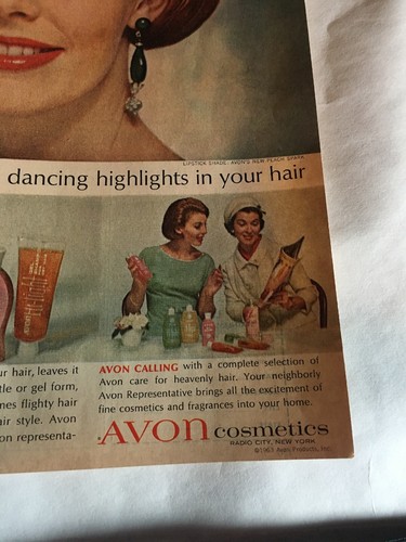 1963 Vintage Ad Avon Cosmetics (E1)