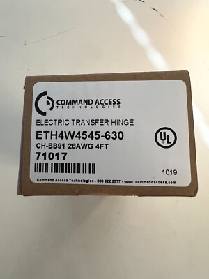Command Access electric transfer hinge  ETH4W4545-630- new