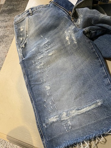 Pre-owned Gucci $1500  Mens Short Jeans Pants Blue Size 30 Us/44 Eu