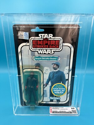 1981 Star Wars BESPIN SECURITY GUARD BLACK CAS GRADED 80 45A Back ESB