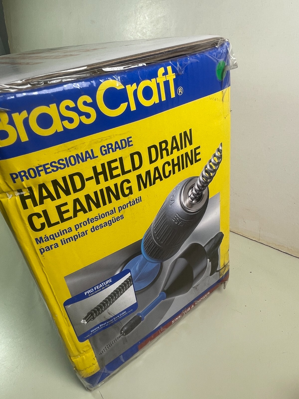 BrassCraft Hand Held Drain Cleaning Machine 5/16" x 25' Kink Resistant Cable