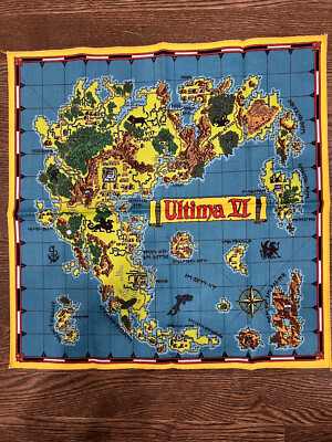 CLOTH MAP ONLY - Origin ULTIMA 6 VI game Cloth Map only