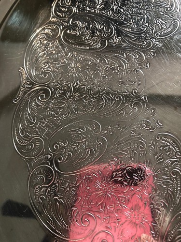 Newburyport Silvermiths 14 1/2” Platter Tray Silerplated