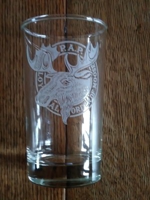 P.A.P. Loyal Order of Moose Glass Head with Antlers Lot Set