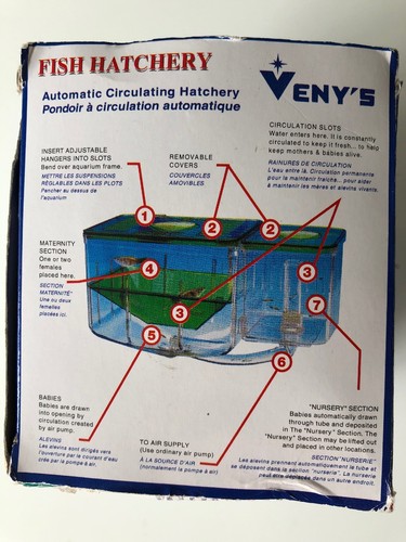 Fish Tank Isolation Box Spawn Hatchery Automatic Circulating Aquarium Incubator