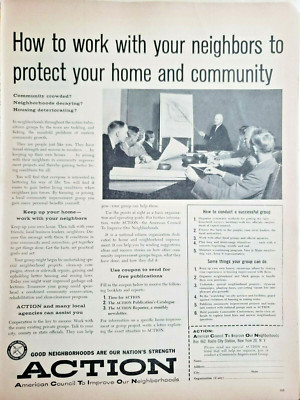 American Council To Improve Our Neighborhoods Vintage 1967 Print Advertisement