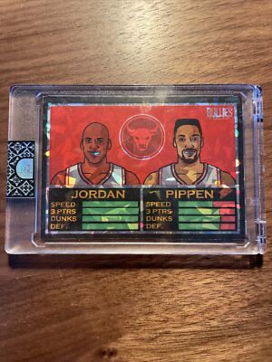 Michael Jordan Scottie Pippen NBA Jam Sapphire By Bullies Card Art