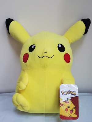 Official Licensed Pokemon Pikachu Plush Stuffed Toy Kids Large 14'' Authentic New
