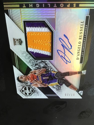 #/10 2015-16 Limited D'Angelo Russell RPA RC Prime SICK Patch AUTO Rookie NETS